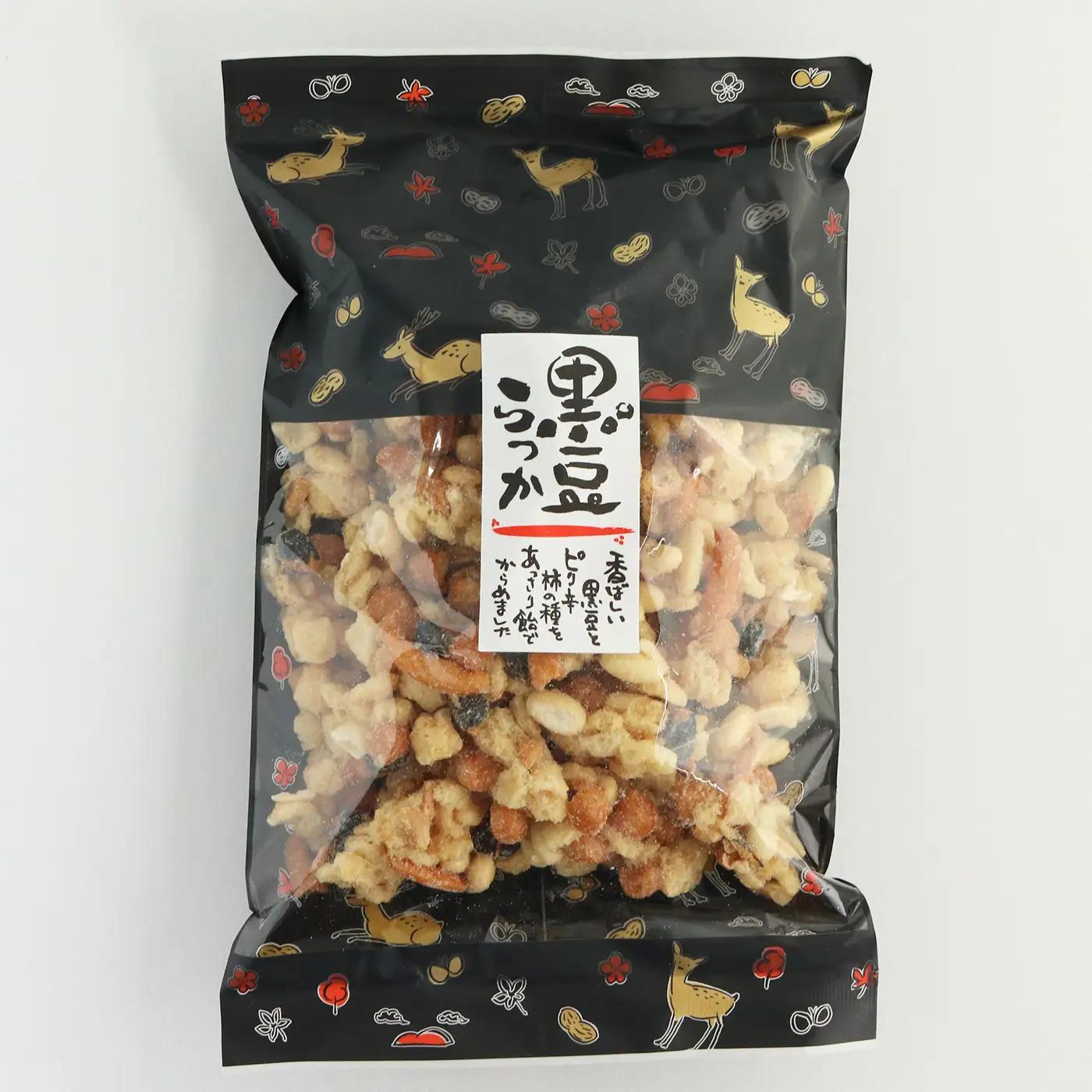 黒豆らっか 180g×12袋 【 日進堂製菓 】 