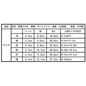 roomGETALS(ルームゲタル)東濃ひのきの室内履き五本指下駄20サイズ鼻緒レッド【1479467】