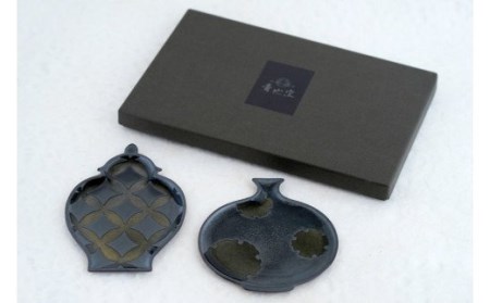 【伊万里焼】古紋壺型プレートセット 112-H688
