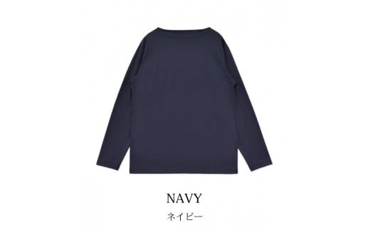 
【ネイビー】高級ウール100％使用の長袖Tシャツ (STKJ22-020) 【サイズ選択 可】
