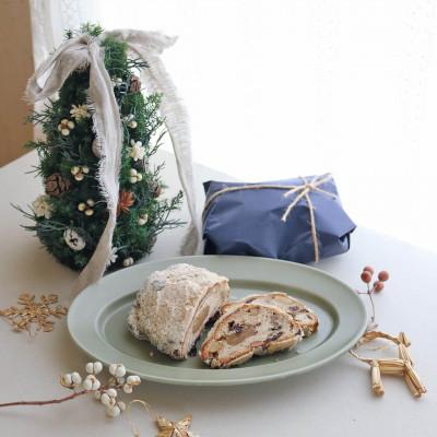 ふるさと納税 上富良野町 富良野花七曜 クリスマスツリー &amp; シュトーレン クリスマスギフトセット プリザーブドフラワー