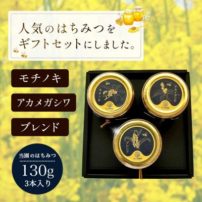 ふるさと納税 山口市  山口県産　愛情いっぱいはちみつギフトセット小(130g×3本) C073