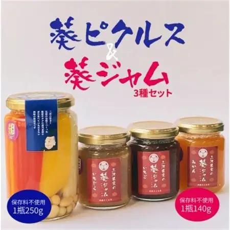 葵ピクルス「あいちの家康」250gびん1本＆葵ジャム140g3種セット【配送不可地域：離島】【1575495】
