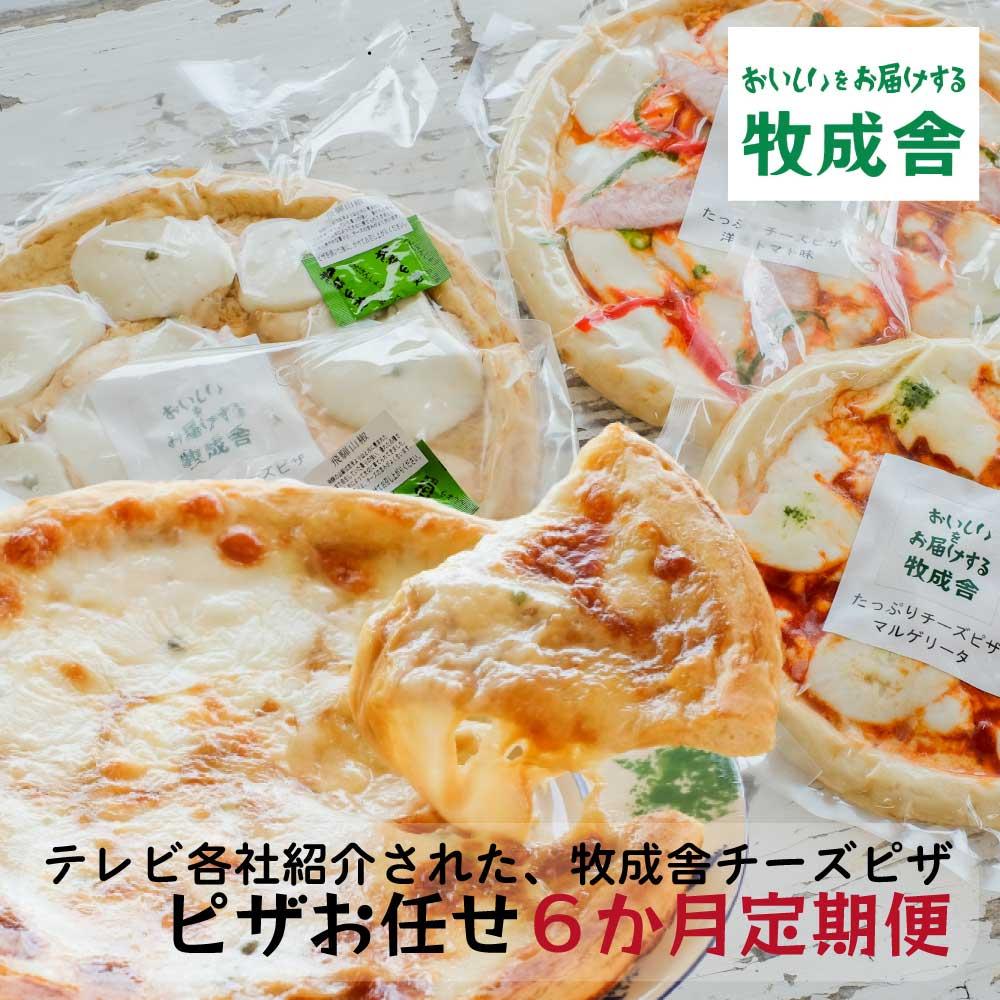 【ふるさと納税】ピザ 定期便 6ヶ月 おまかせ セット 合計 18枚以上 ( マルゲリータ 和風山椒味 カレー 洋風トマト味 季節限定品 ) セレクト 岐阜 高山市 飛騨高山 岐阜県 | 自家製 送料無料 お取り寄せ 人気 お楽しみ おすすめ　 冷凍