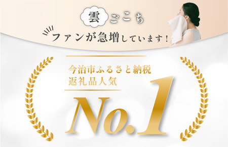 （今治タオルブランド認定）雲ごこちフェイスタオル １枚 　コン　ふわふわ ふかふか 今治タオル  [IA05010FT1NV]