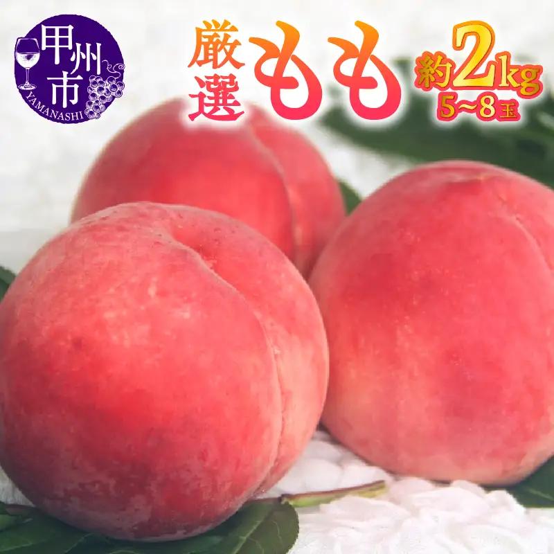 【宿沢フルーツ農園】厳選もも 約2kg（5～8玉）【2026年発送】（SF）B-174 桃 フルーツ