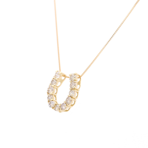 K18 馬蹄ダイヤ 0.50ct ペンダント 332040