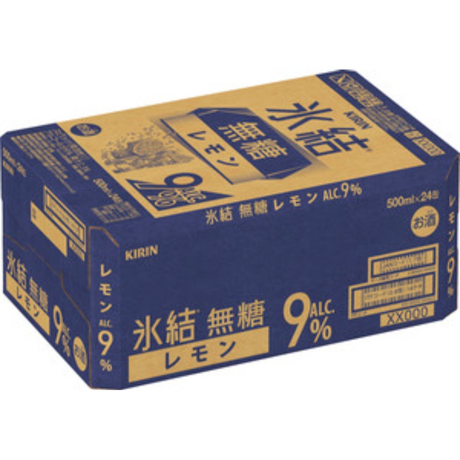 ＜キリンビール＞キリン 氷結(R)無糖 レモン ALC.9% 500ml 缶（お酒）×24本