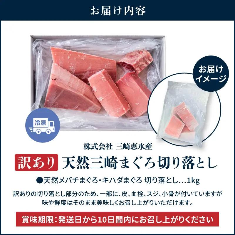 ＜選べる＞＜訳あり＞天然 三崎まぐろ 1kg たっぷり10人分！ 不揃い 赤身 M020-013 【 訳あり 】 冷凍 マグロ 【 まぐろ専門の卸問屋です 】