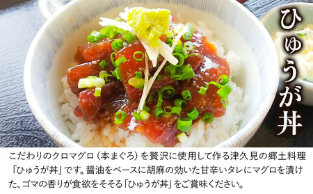 豊後 まぐろ ヨコヅーナ 中落ち 200g・ひゅうが丼 セット | まぐろ 漬け丼 津久見市