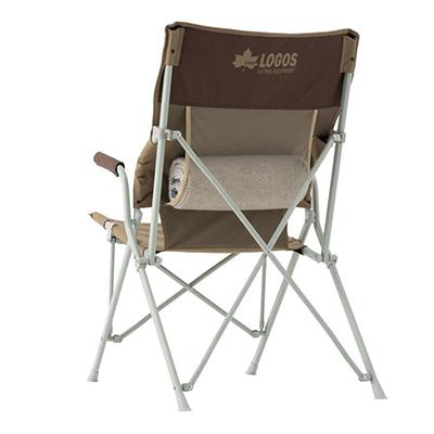 ふるさと納税 城陽市 LOGOS Life バックホールドチェア(ブラウン)キャンプやアウトドアで活躍!　73173068 |  | 02