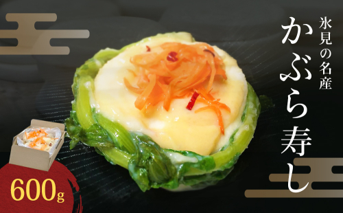 氷見の名産 かぶら寿し600g入 簡易包装ダンボールケース入り ＜2025年11月中旬以降順次発送＞ 漬物 かぶら 郷土料理 富山県 氷見市