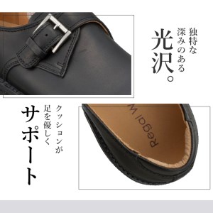 リーガル Regal Walker 【2週間程度で発送】 革靴 紳士ビジネスシューズ モンクストラップ 103W 数量限定 奥州市産モデル （25.0cm） [AM002]