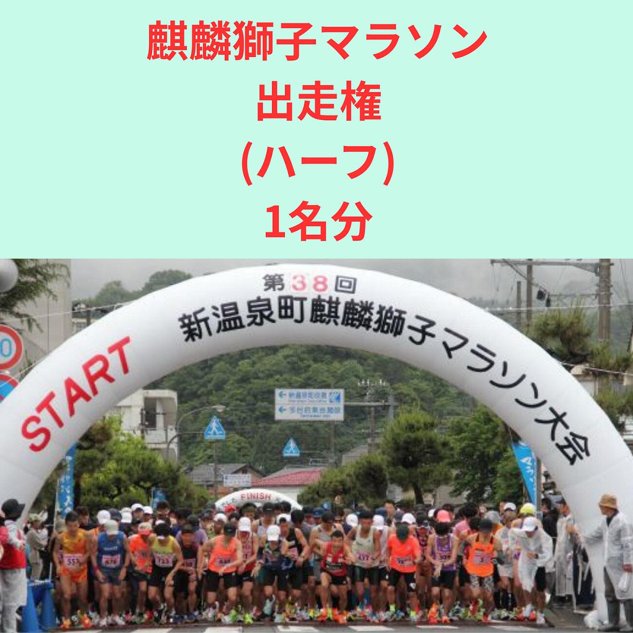【ふるさと納税】麒麟獅子マラソン出走権(一般ハーフの部)兵庫県 新温泉町 送料無料