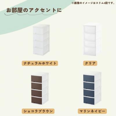 ふるさと納税 三条市 NEWLIFE スリム5段 ショコラブラウン 収納ケース 衣装ケース 【010S621】 |  | 02