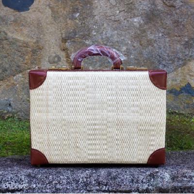 ふるさと納税 豊岡市 【伝統工芸士作】　行李アタッシュケース(小)赤茶