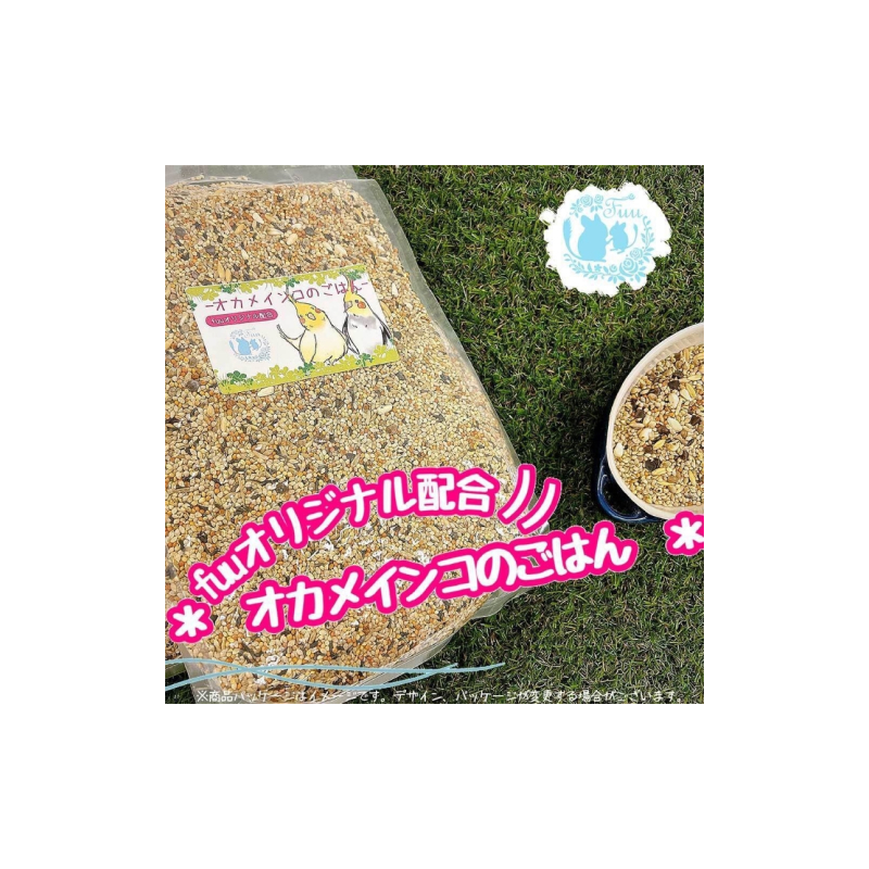 【3ヶ月定期便】fuu オカメインコのごはん（3kg）［145S52-T］【3ヶ月定期便】fuu オカメインコのごはん インコ 小鳥 エサ ペット用品 複数種 シード オリジナル配合 3kg 