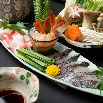 
                  特製出汁が香る 枕崎産地魚おまかせしゃぶセット 1人前＜自家製胡麻タレ付＞和懐おおた A3-104【1166482】
                