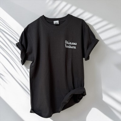 やんばるの自然を纏う クイナの森×pokke104コラボ　Tシャツ(ブラック/Lサイズ)