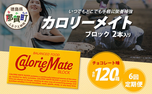 【6回定期便】≪チョコレート味≫ カロリーメイトブロック 2本入り 計20箱 ×6回 合計120箱【定期便 徳島 那賀 大塚製薬 カロリーメイト チョコ ビタミン ミネラル たんぱく質 脂質 糖質 5大栄養素 バランス栄養食 栄養補給 仕事 勉強 スポーツ 防災 災害 地震 非常食 常備食 備蓄 受験 受験応援 新生活】MS-5-6-choco