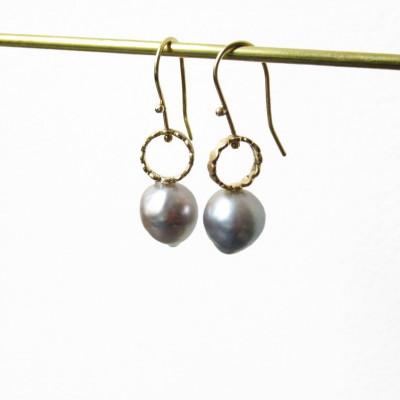 ふるさと納税 座間味村 kerama pearl × marumaru hook earring / K18 (両耳) |  | 02