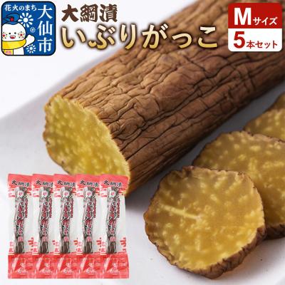 ふるさと納税 大仙市 大綱漬いぶりがっこ Mサイズ 5本セット|22_ots-050501