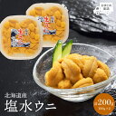 【ふるさと納税】北海道産 塩水ウニ 100g×2 ウニ うに 100g 2パック ミョウバン不使用 人気 旬 新鮮 北海道 羽幌町 羽幌 ふるさと納税【0211801】