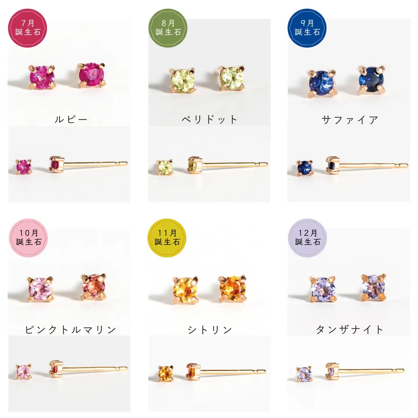 【カタログギフト】ふるさと納税限定｜10金 誕生石ピアス / カタログK10-06 [AM300] 金 ゴールド ジュエリー アクセサリー カタログ ギフト プレゼント レディース シンプル 定番 ピ