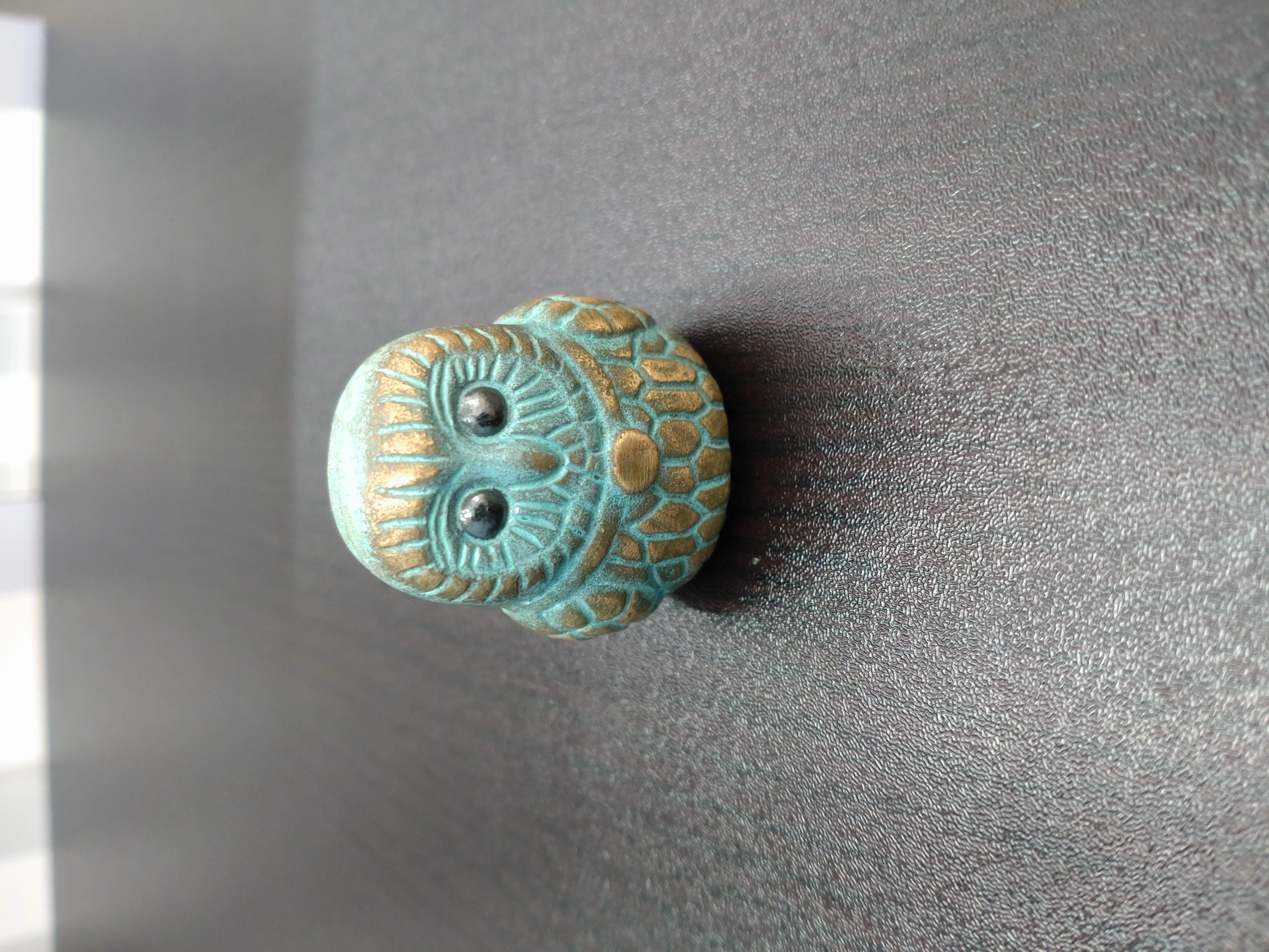 
            【ふるさと納税】【香川県伝統的工芸品】青銅製 ふくろう（ブルー）
          