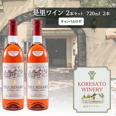 ふるさと納税 赤磐市 是里 ワイン 果実酒 キャンベルロゼ 720ml  2本[NO5765-1259]