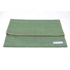 村山大島紬　Clutch　Bag　(緑色)