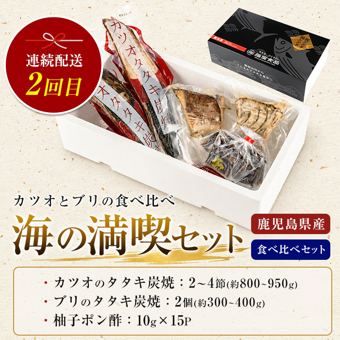 【全３回定期便】カツオとブリのたたき定期便(指宿食品/IBZ026-001)