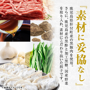 【P43009】餃子 黒豚 ギョーザ 計36個 12個入 3パック 冷凍 ぎょうざ たれ付き【財宝】