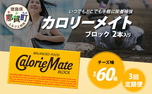 【3回定期便】≪チーズ味≫ カロリーメイトブロック 2本入り 計20箱 ×3回 合計60箱【定期便 徳島 那賀 大塚製薬 カロリーメイト チーズ ビタミン ミネラル たんぱく質 脂質 糖質 5大栄養素 バランス栄養食 栄養補給 仕事 勉強 スポーツ 防災 災害 地震 非常食 常備食 備蓄 受験 受験応援 新生活】MS-5-3-cheese