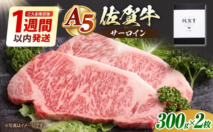 
                  【お中元対象】【1週間以内発送】佐賀牛 サーロイン ステーキ 600g ( 300g×2枚 ) 【山下牛舎】 [HAD027]  / ステーキ すてーき サーロイン さーろいん サーロインステーキ さーろいんすてーき 最速発送 最速配送
                