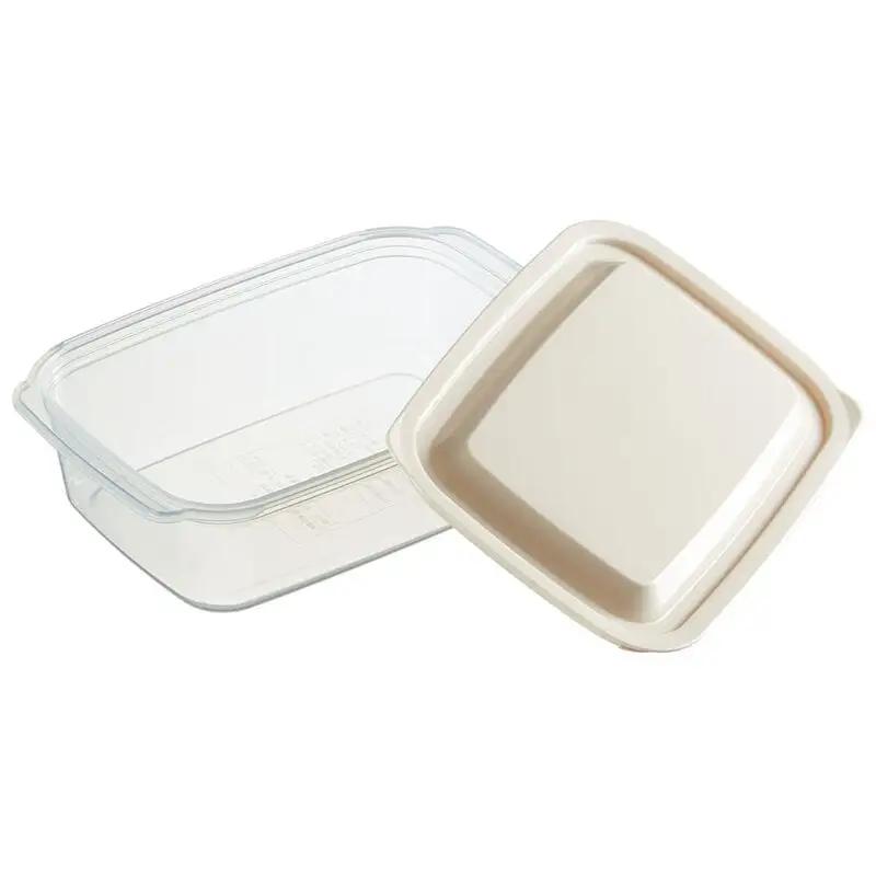 保存容器[700ml]3個セット●アソート● キッチン 保存 食材保存 お弁当箱 ランチボックス 容器 フードコンテナ 電子レンジ対応 保存容器 シンプル かわいい 3色〈スケーター株式会社〉   4