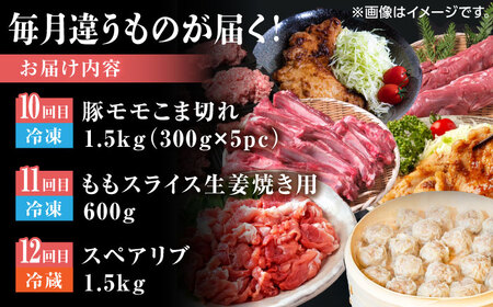 【12回定期便】豚帝 食べ比べ定期便【KRAZY MEAT(小田畜産)】[ZCP038]