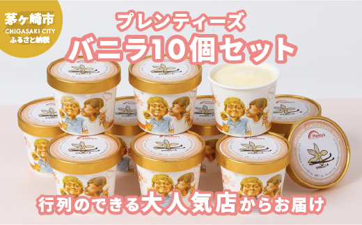 プレンティーズ バニラアイスクリーム 10個セット【のし無】