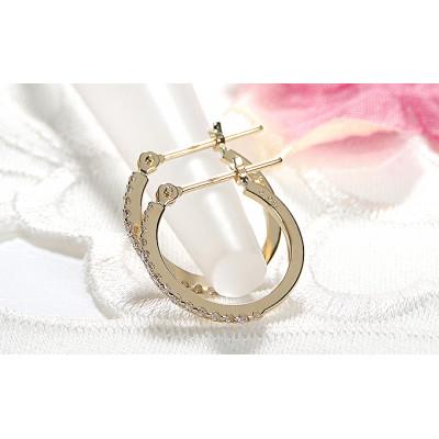 ふるさと納税 昭和町 【0.16ct】K18YG　ダイヤモンド　フープピアス |  | 02