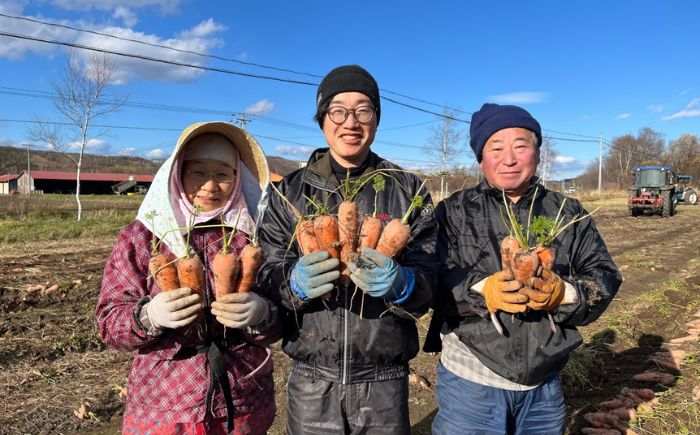北海道 にんじん 3kg（土付き）《足寄町》【餌取農場】 野菜 [BEBA002]