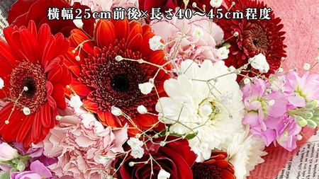 【 母の日 】 ブーケ M 赤 ・ ピンク 系 [CT091ci01]