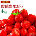 【ふるさと納税】『自然環境農法』で育てた福岡県産 冷凍あまおう 4kg＜おおきベリー株式会社＞ 那珂川市 いちご フルーツ くだもの 果物 あまおう 九州産 苺 国産 冷凍いちご [GZE006]35000 35000円