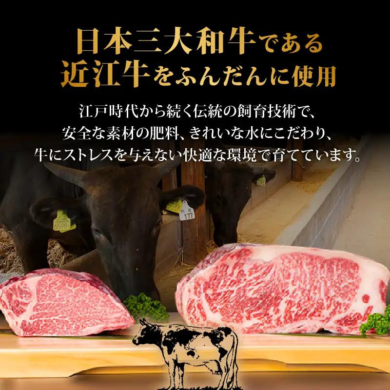 【レンジ対応可】 近江牛 入り ハンバーグ 3個 まろやかやさしいクリームシチュー