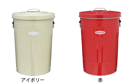 ゴミ箱 オバケツ ダストボックス 42L 渡辺金属工業 バケツ職人が作る トラッシュカン ゴミ入れ インテリア 雑貨 日用 日用品 レトロ ゴミ トタン バケツ 蓋付き 職人 手作り 屋外 室内 国産