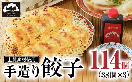 餃子工房 穂満 謹製 手造り餃子(114個) AZ03-FN