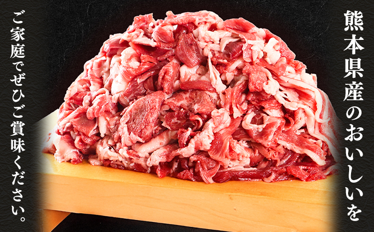 熊本県産 GI認証取得 くまもとあか牛 切り落とし 1kg 500g×2 くまふる《45日以内に出荷予定(土日祝除く)》熊本県 長洲町 肉 牛肉 あか牛 赤牛 切り落とし クラシタ あか牛 赤牛 あか
