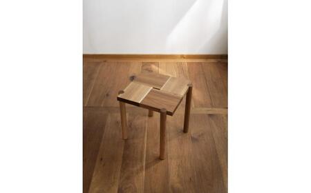 【受注生産】Side Table 04［四角］ 胡桃/oil finish / テーブル サイドテーブル 机 デスク 家具 インテリア 木目調 ナチュラル おしゃれ デザイン ダイニング 寝室 / 恵