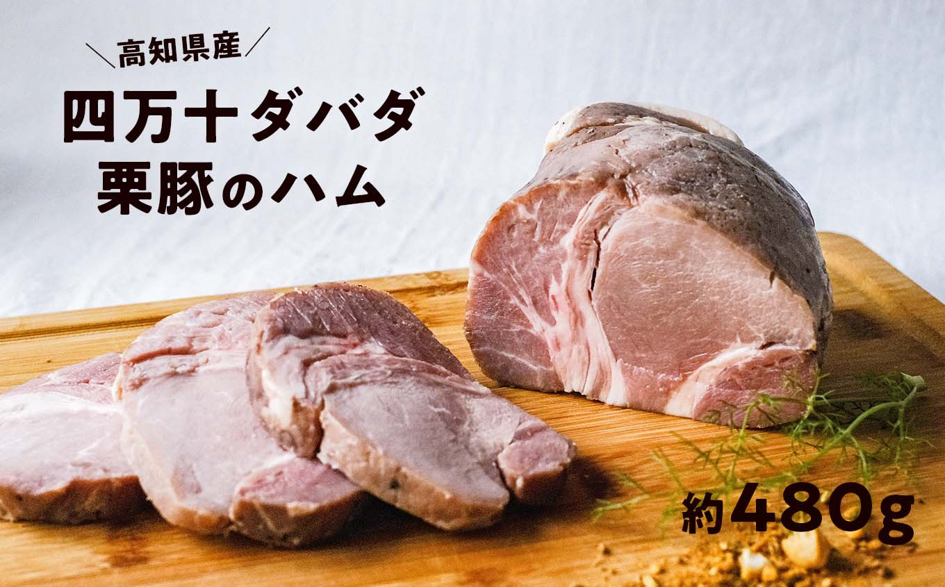 
四万十ダバダ火振栗豚 ハム（約480g） 豚肉 ハム 冷凍
