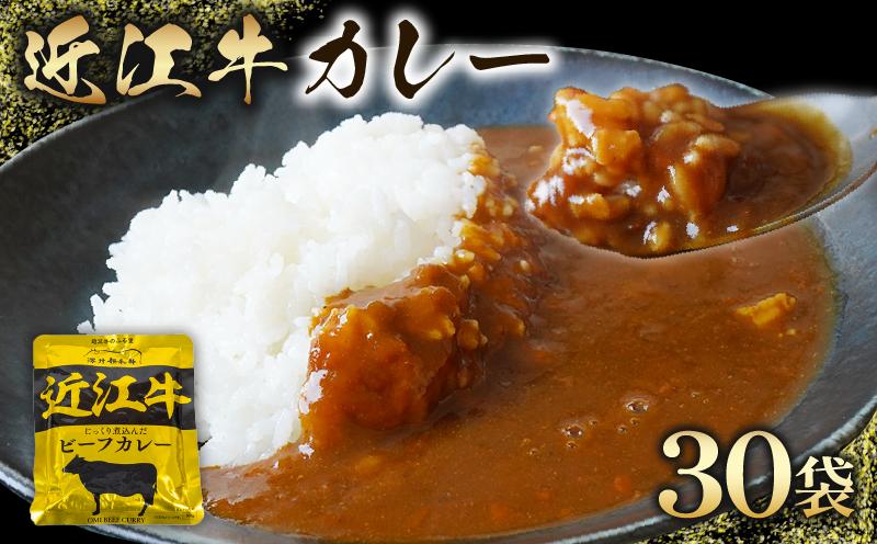 近江牛 カレー 160g × 30袋 セット 【 レトルト カレー 近江牛 カレー 黒毛和牛 牛肉 4800g 肉 ギフト 自宅用 高級 黒毛和牛 国産 ごはんのお供 ふるさと納税 ブランド牛 三大和牛 和牛 贈り物 内祝い 神戸牛 松阪牛 に並ぶ 日本三大和牛 滋賀県 竜王町 澤井牧場 送料無料 】