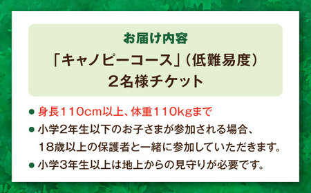 家族みんなで楽しめるコース！キャノピーコース ペアチケット (2名様) / 自然 アウトドア アクティビティ 体験 / 大村市 / フォレストアドベンチャー[ACCH001]